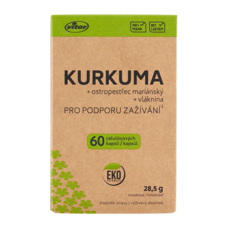 VITAR EKO Kurkuma + ostropestřec 60 kapslí