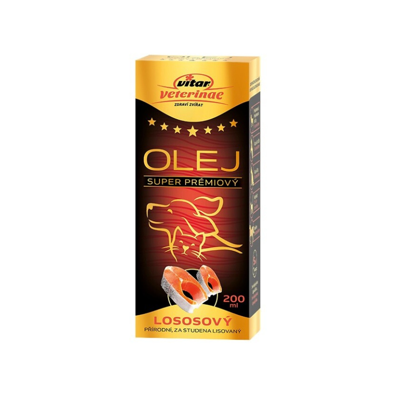VITAR Veterinae Lososový olej 200ml