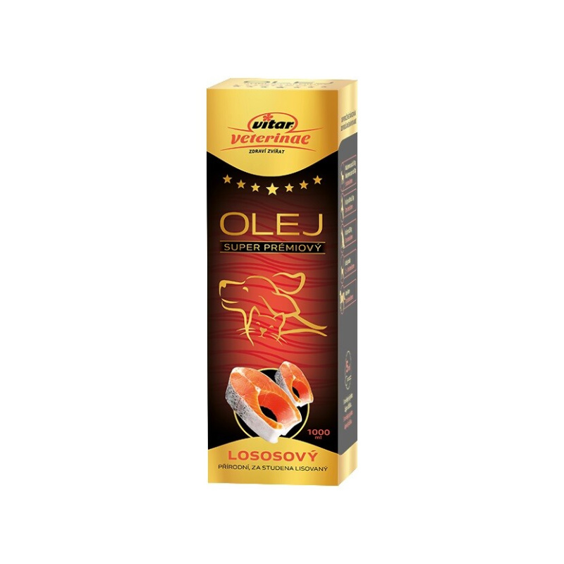 VITAR Veterinae Lososový olej 1000ml