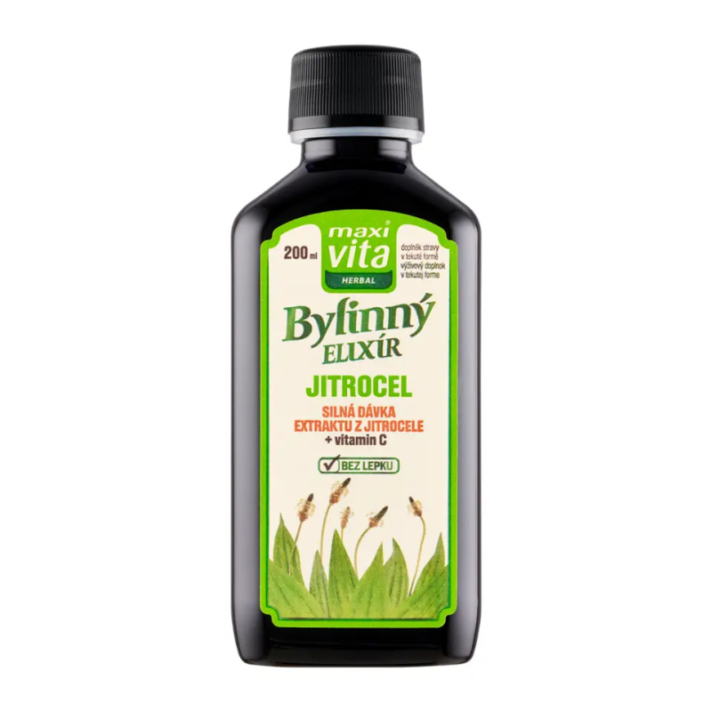 Maxi Vita herbal bylinný elixír jitrocel 200ML