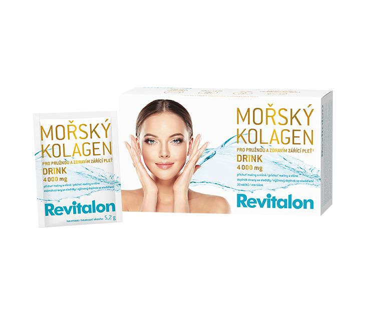 REVITALON Mořský kolagen 4000 mg drink příchuť maliny a višně 30 sáčků