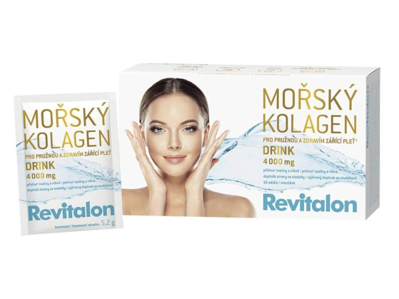 REVITALON Mořský kolagen 4000 mg drink příchuť maliny a višně 30 sáčků