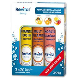 Revital - sada šumivých vitamínů - 3 x 20 tablet
