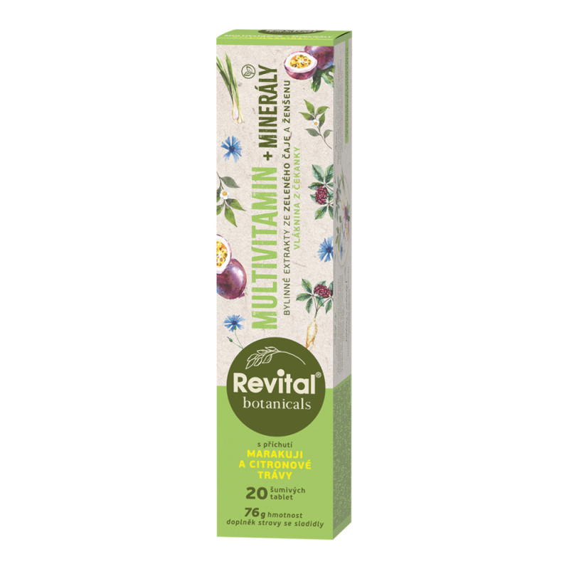 VITAR Revital Botanicals Multivitamin+minerály 20 šumivých tablet