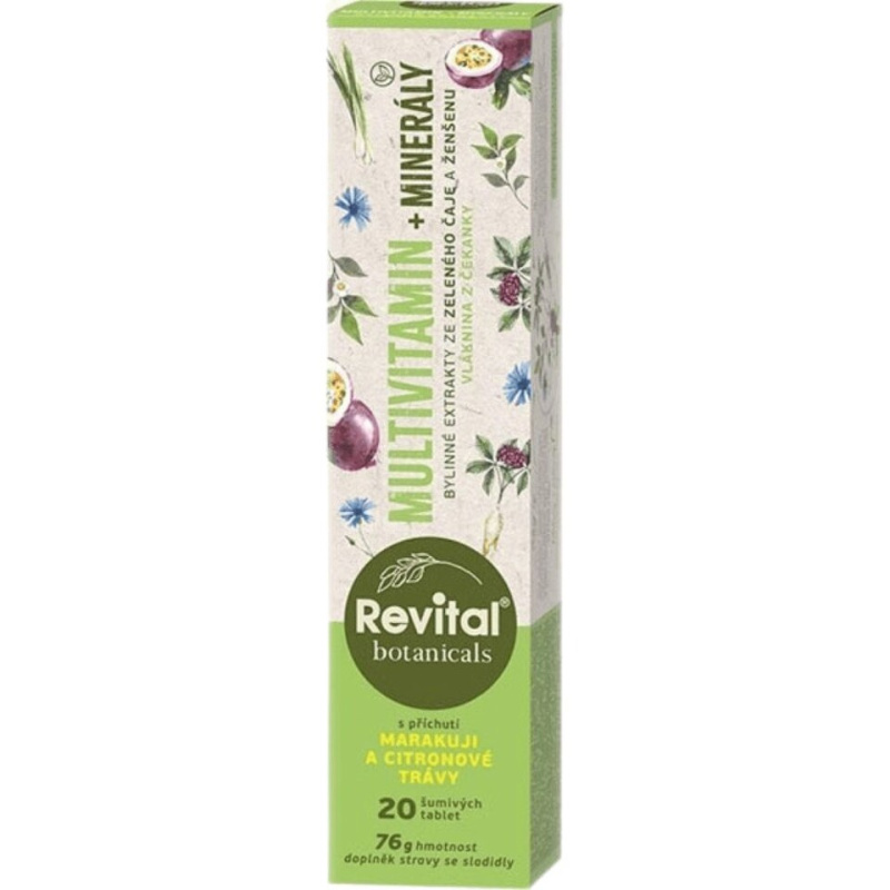 VITAR Revital Botanicals Multivitamin+minerály 20 šumivých tablet