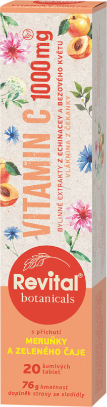 REVITAL Botanicals vitamin C 1000 mg 20 šumivých tablet