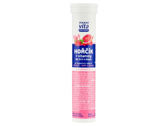 Maxi Vita Hořčík+vit.B6 B12+biotin tbl.eff.20