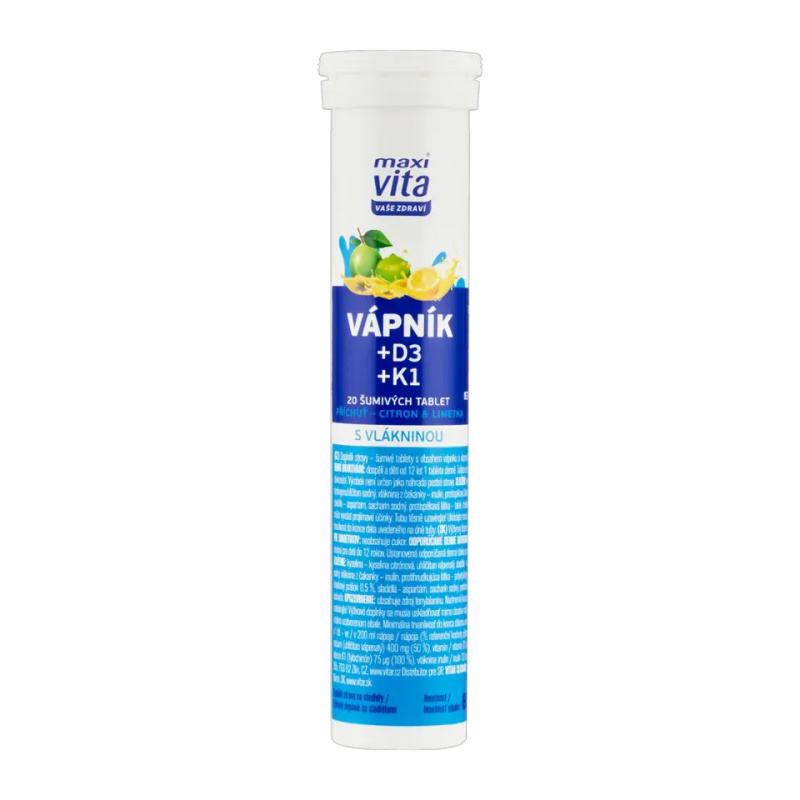 Maxi Vita Vápník + D3 + K1 20 eff. tbl.