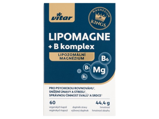VITAR Kings Lipomagne + B komplex 60 kapslí