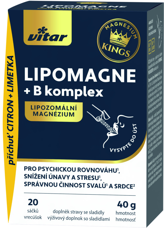 VITAR Lipomagne +B komplex 20 x 2 g