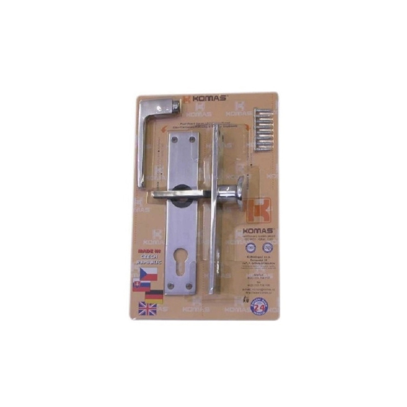 Komas Dveřní kování Al K757, klika-koule, hliník, PZ/72