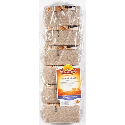MICHELSKÉ PEKÁRNY Dobré pečivo Plátky křehké tmavé 6 x 65 g