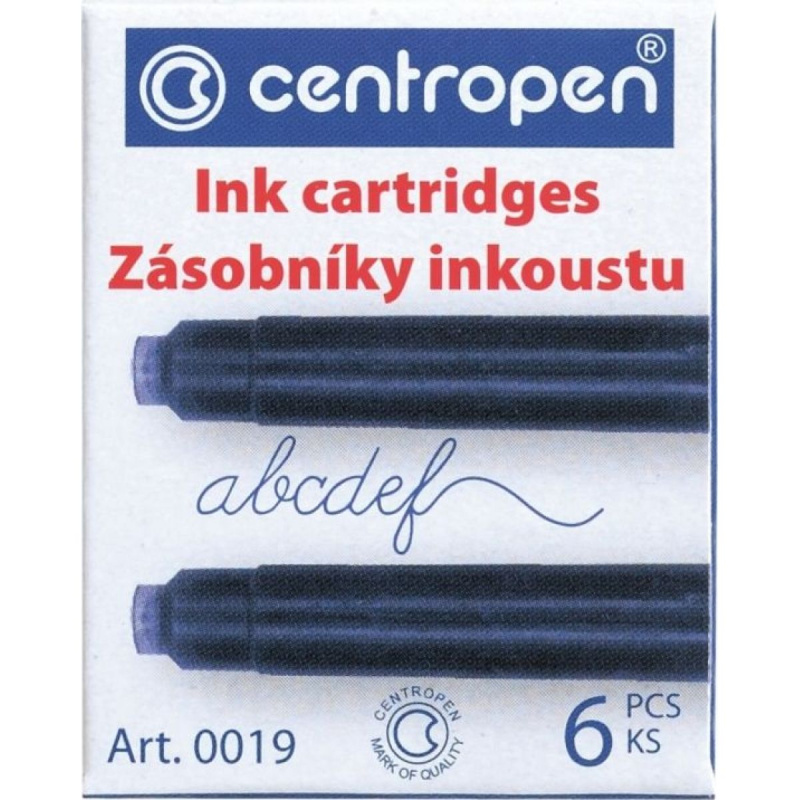 Centropen Inkoustové bombičky 6 ks - modré