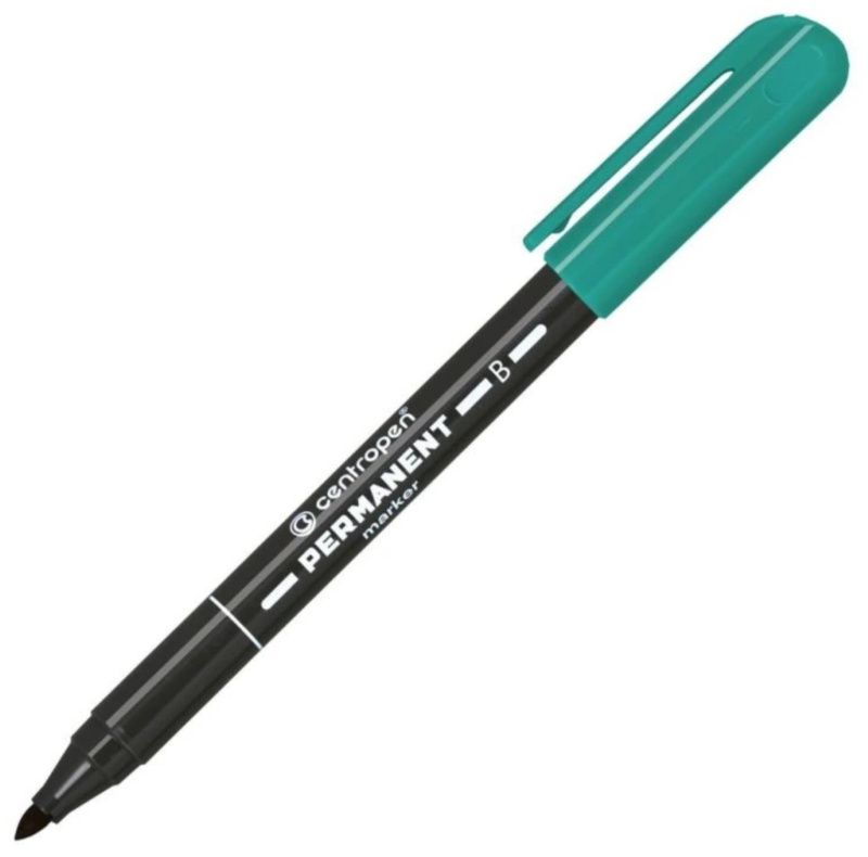 Permanentní popisovač Centropen 2836 - kulatý hrot, zelený