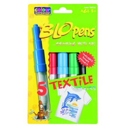 Foukací fixy CENTROPEN 1539/ 5 sada na textil CENTROPEN, a.s.