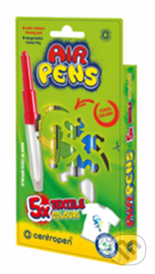 Foukací fixy CENTROPEN 1539/ 5 sada na textil CENTROPEN, a.s.