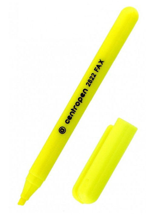 Zvýrazňovač Centropen 2822 žlutý CENTROPEN, a.s.