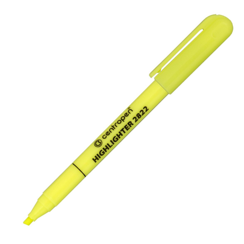 Zvýrazňovač Centropen 2822 žlutý CENTROPEN, a.s.