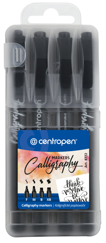 Popisovač CENTROPEN 8772/4 černý kaligraf CENTROPEN, a.s.