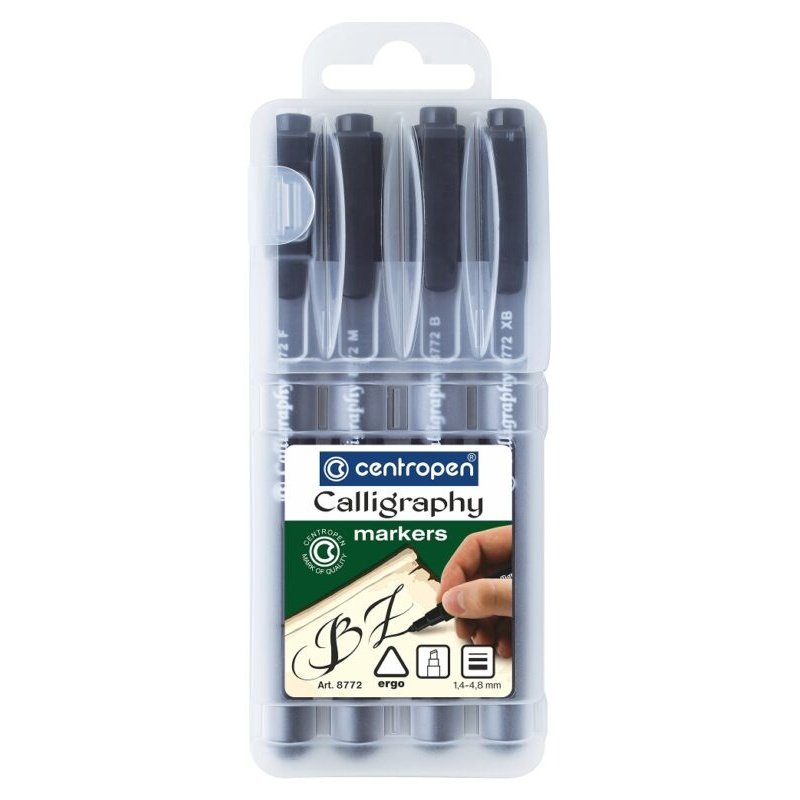 Popisovač CENTROPEN 8772/4 černý kaligraf CENTROPEN, a.s.