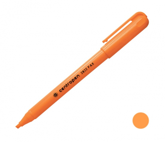 Zvýrazňovač Centropen 2822 oranžový CENTROPEN, a.s.