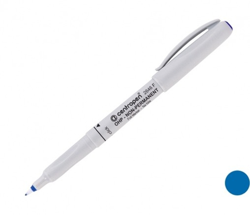 Popisovač na fólie Centropen 2646 Non-permanent - modrý