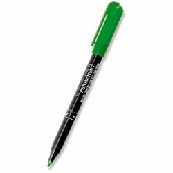 Permanentní popisovač Centropen 2846 - zelený, kulatý hrot