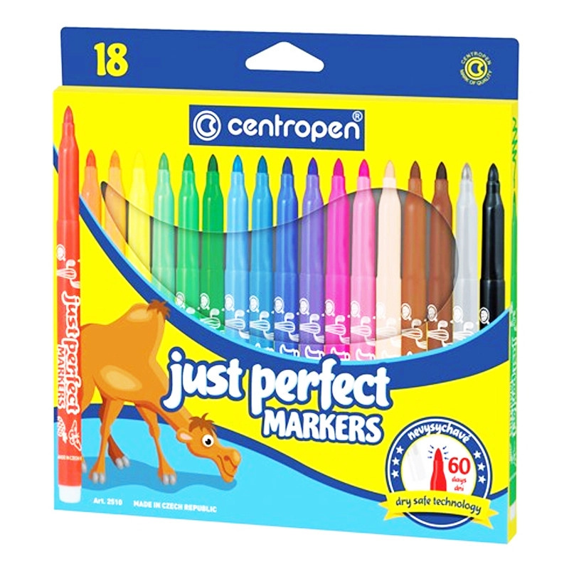Centropen Popisovač Perfect 2510 nevysychavé (18 ks)