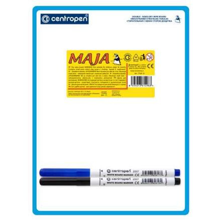 CENTROPEN Stíratelná tabulka A5 (oboustranná) + 2 fixy