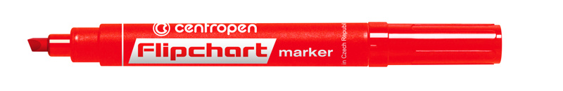 Popisovač CENTROPEN 8560 (8860) zkosený červený CENTROPEN, a.s.