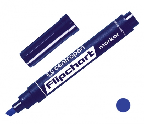 Popisovač CENTROPEN 8560 (8860) zkosený modrý CENTROPEN, a.s.