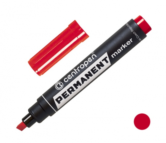 Popisovač CENTROPEN 8576 zkosený červený CENTROPEN, a.s.