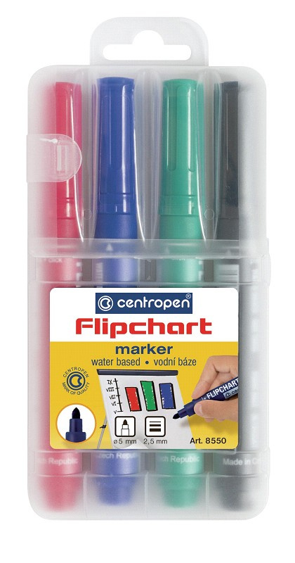 Popisovač CENTROPEN 8550/4 kulatý sada CENTROPEN, a.s.