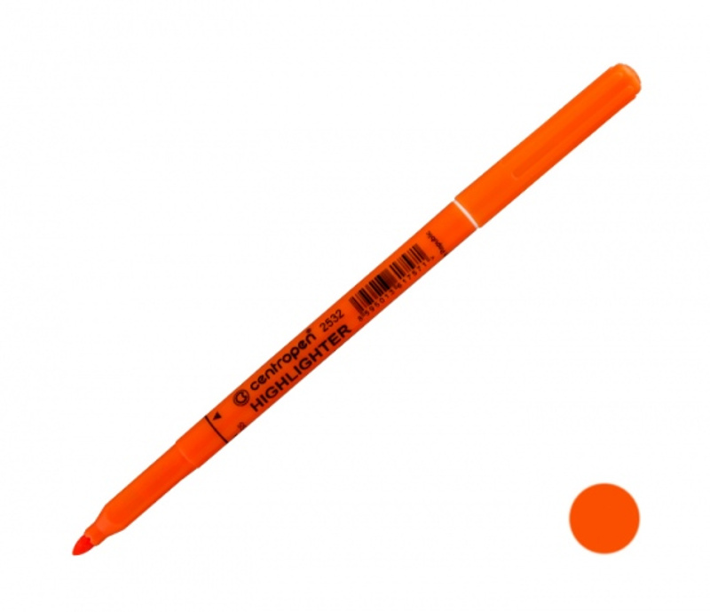 Zvýrazňovač Centropen 2532 oranžový CENTROPEN, a.s.