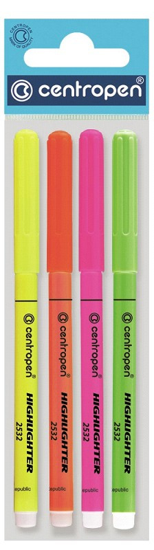 Zvýrazňovač Centropen 2532/4 sada CENTROPEN, a.s.