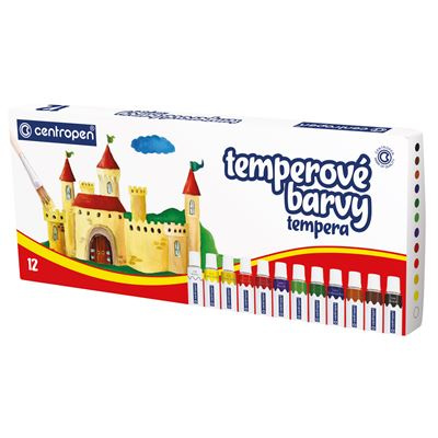 Barvy temperové CENTROPEN 12 barev 12ml CENTROPEN, a.s.