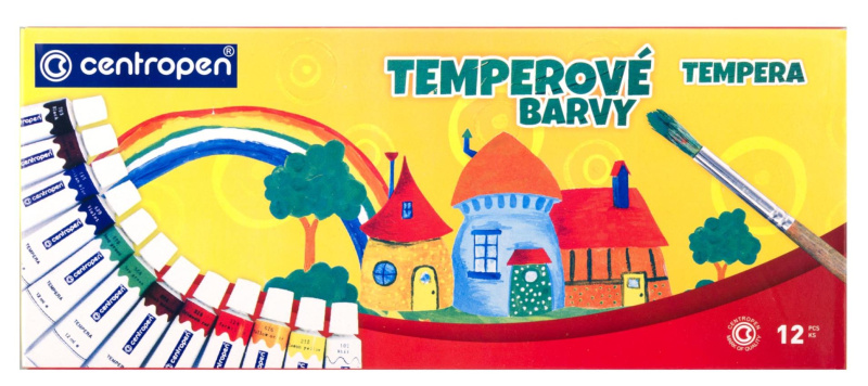 Barvy temperové CENTROPEN 12 barev 12ml CENTROPEN, a.s.