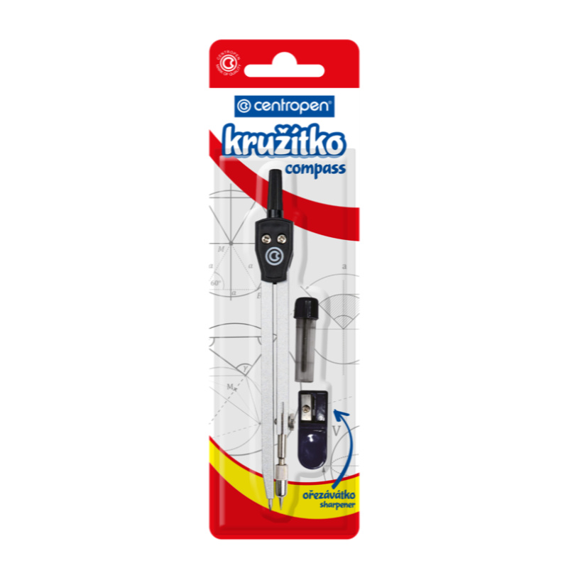 Centropen Kružítko kovové 11 cm včetně náhradních tuh
