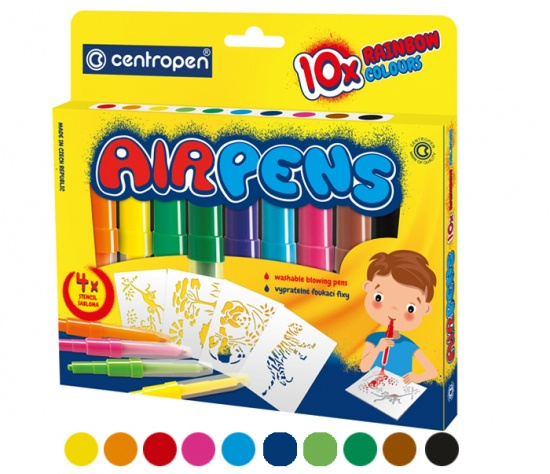Foukací fixy CENTROPEN 1500/10 sada RAINBOW CENTROPEN, a.s.