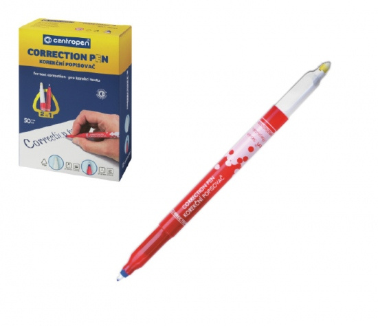 Zmizík Centropen s korektorem 3649 trojhranný CENTROPEN, a.s.