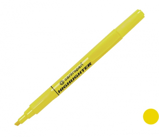 Zvýrazňovač Centropen 8722 žlutý CENTROPEN, a.s.