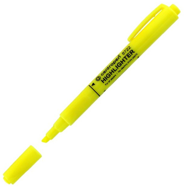 Zvýrazňovač Centropen 8722 žlutý CENTROPEN, a.s.