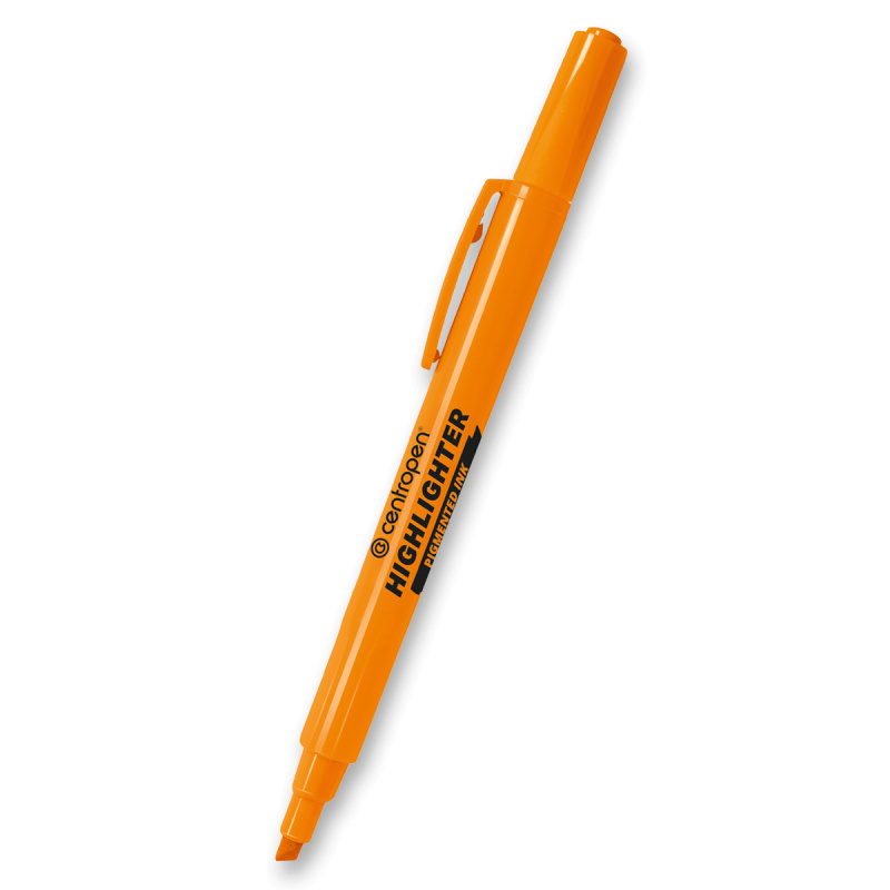 Zvýrazňovač Centropen 8722 oranžový CENTROPEN, a.s.