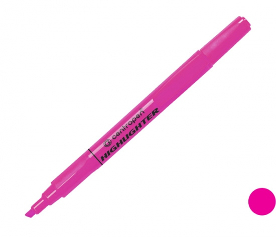 Zvýrazňovač Centropen 8722 růžový CENTROPEN, a.s.