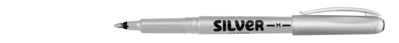 Permanentní popisovač Silver Marker 1mm stříbrný (1 ks)