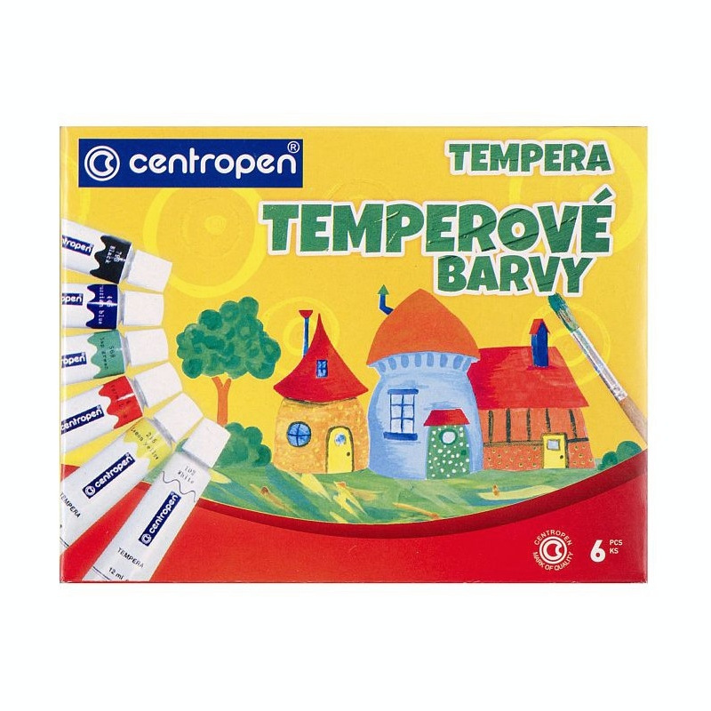 Centropen Temperové barvy 12 ml - 6 barev