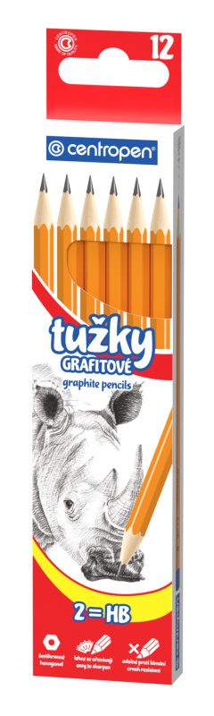 Centropen Tužka grafitová č.2 - balení 12 ks