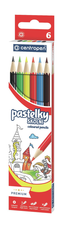 Pastelky Centropen 6 barev CENTROPEN, a.s.