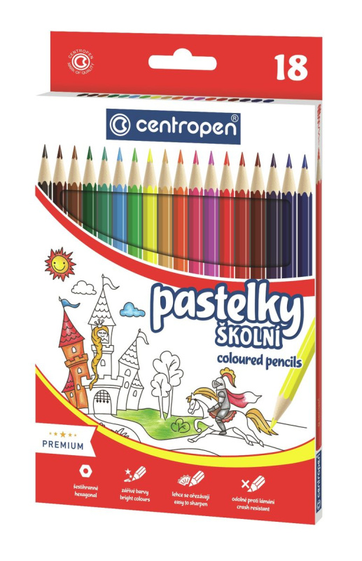 Pastelky 18 barev CENTROPEN, a.s.