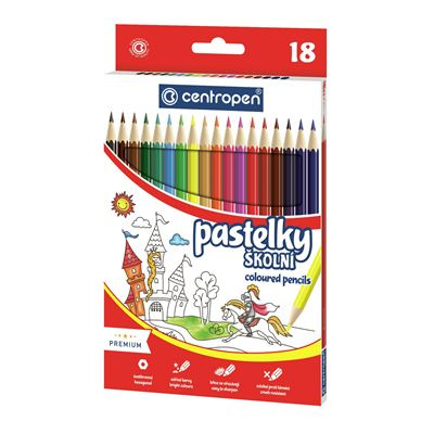 Pastelky 18 barev CENTROPEN, a.s.